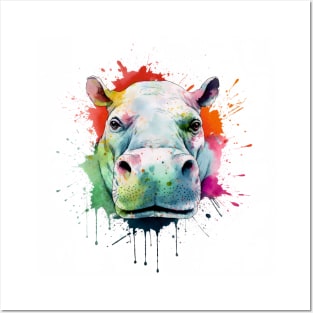 Hippo art Posters and Art